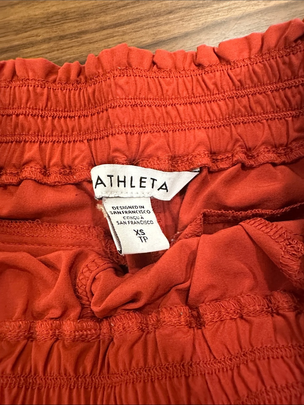 Athleta Red Maxi Skirt with Elastic Waist - Picture 2 of 4